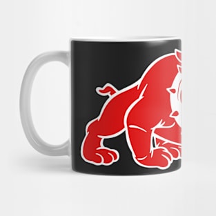 Wilson Football Helmet Logo (Red Bulldog) Mug